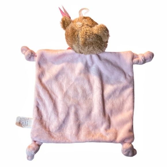 NWT 2 PC Set - Love Is In The Air - Baby Bear Bib & Bear Lovey, Blue or Pink - Picture 7 of 16